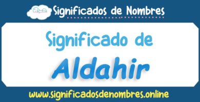 Significado de Aldahir