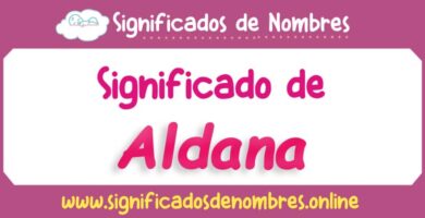 Significado de Aldana