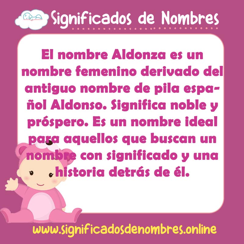 Significado y origen del nombre Aldonza
