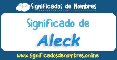 Significado de Aleck