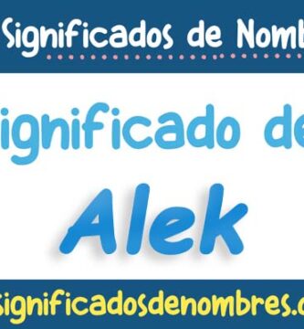 Significado de Alek