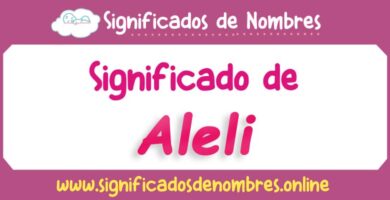 Significado de Aleli