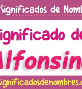 Significado de Alfonsina