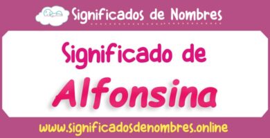 Significado de Alfonsina