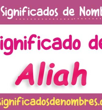 Significado de Aliah