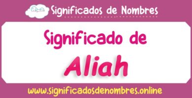 Significado de Aliah