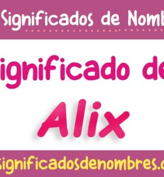 Significado de Alix
