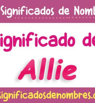 Significado de Allie