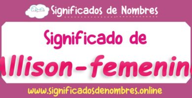 Significado de Allison Femenino