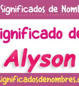 Significado de Alyson