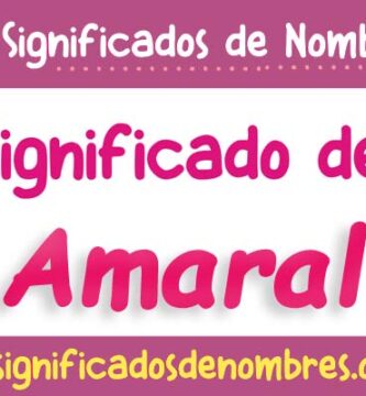 Significado de Amaral