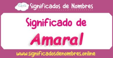 Significado de Amaral