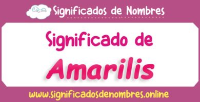 Significado de Amarilis