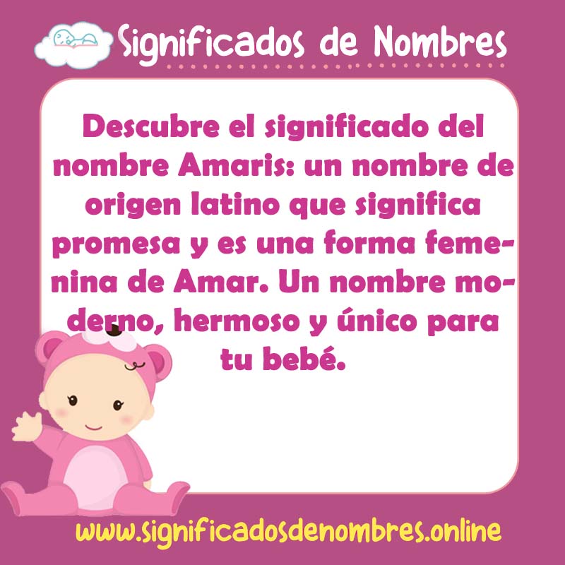 Significado y origen del nombre Amaris