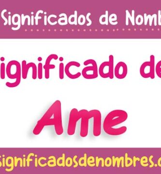 Significado de Ame