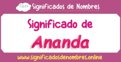 Significado de Ananda