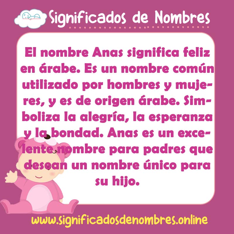 Significado y origen del nombre Anas