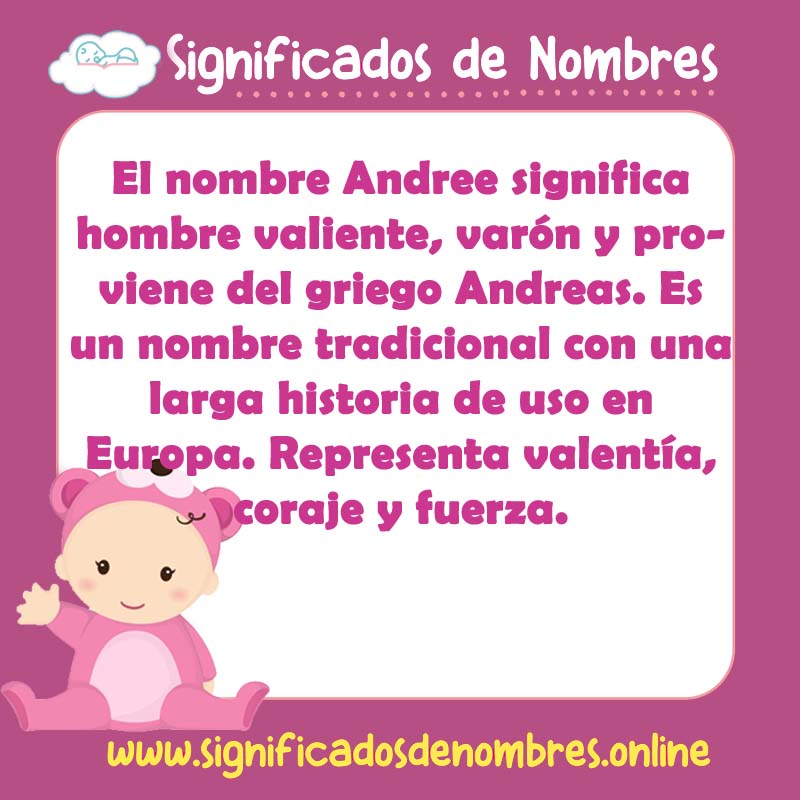 Significado y origen del nombre Andree