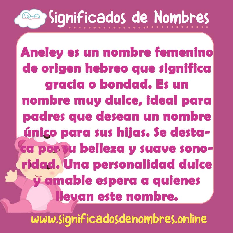 Significado y origen del nombre Aneley