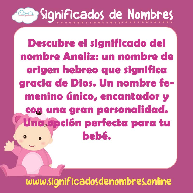Significado y origen del nombre Aneliz