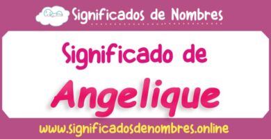 Significado de Angelique
