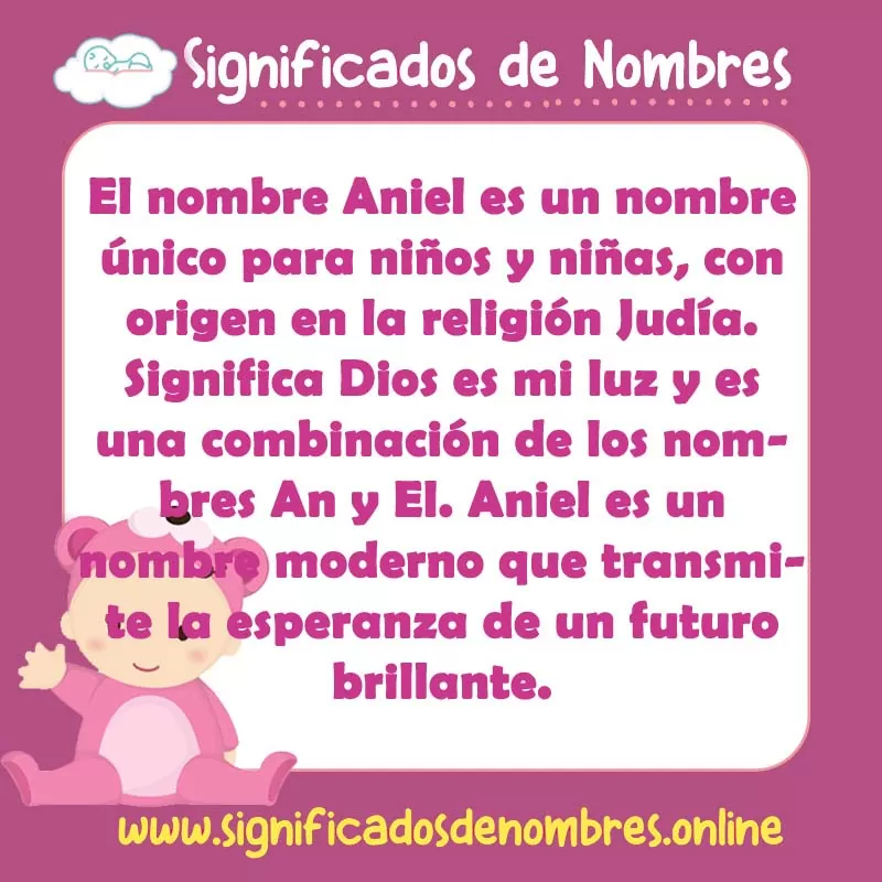 Significado y origen del nombre Aniel