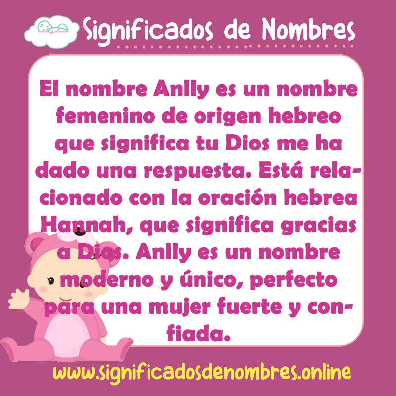 Significado y origen del nombre Anlly