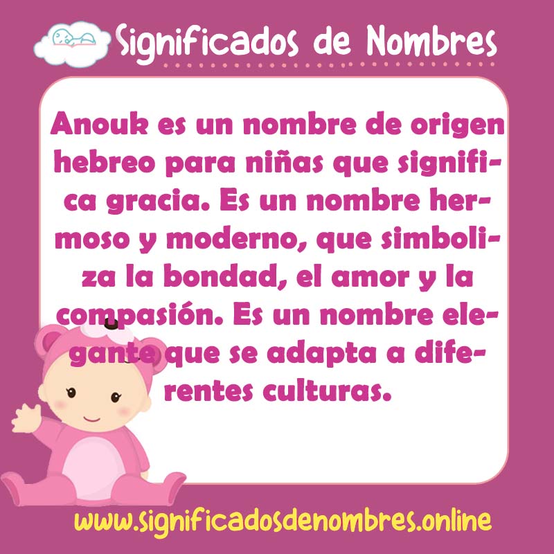 Significado y origen del nombre Anouk