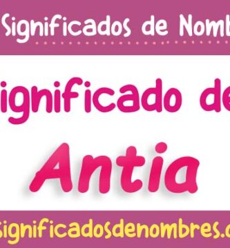 Significado de Antia