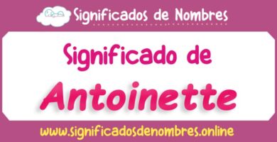 Significado de Antoinette