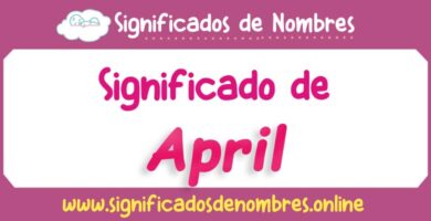 Significado de April