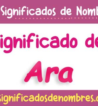 Significado de Ara