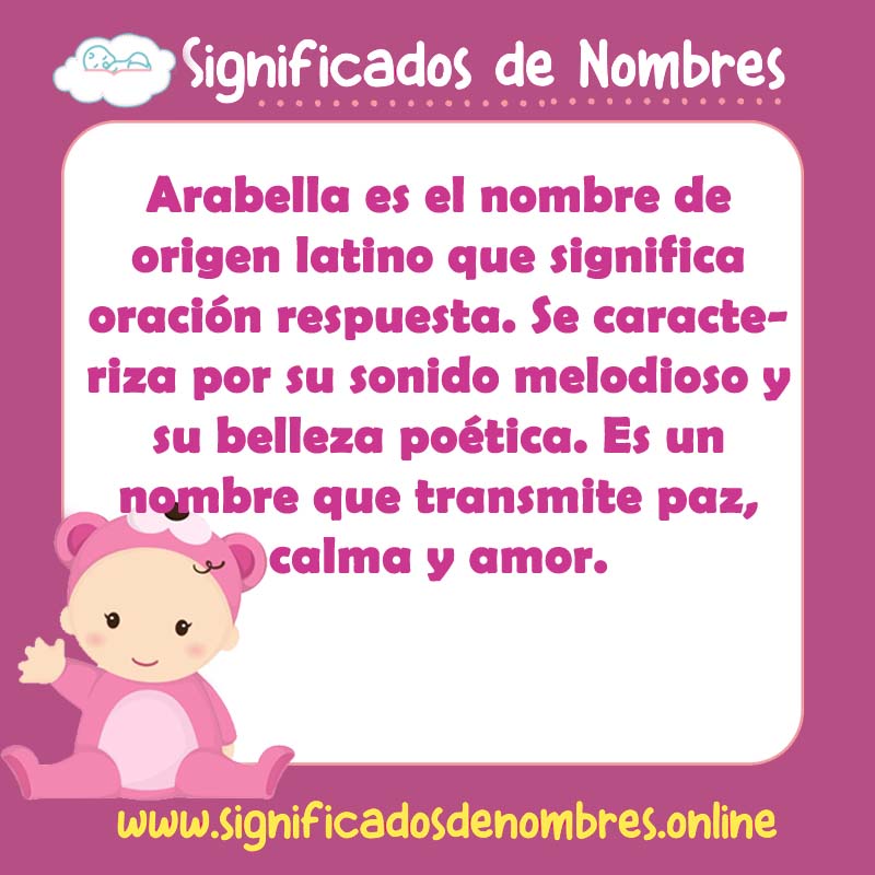Significado y origen del nombre Arabella