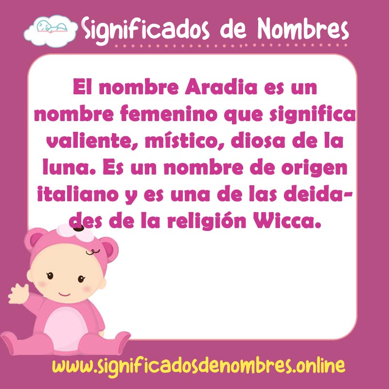 Significado y origen del nombre Aradia