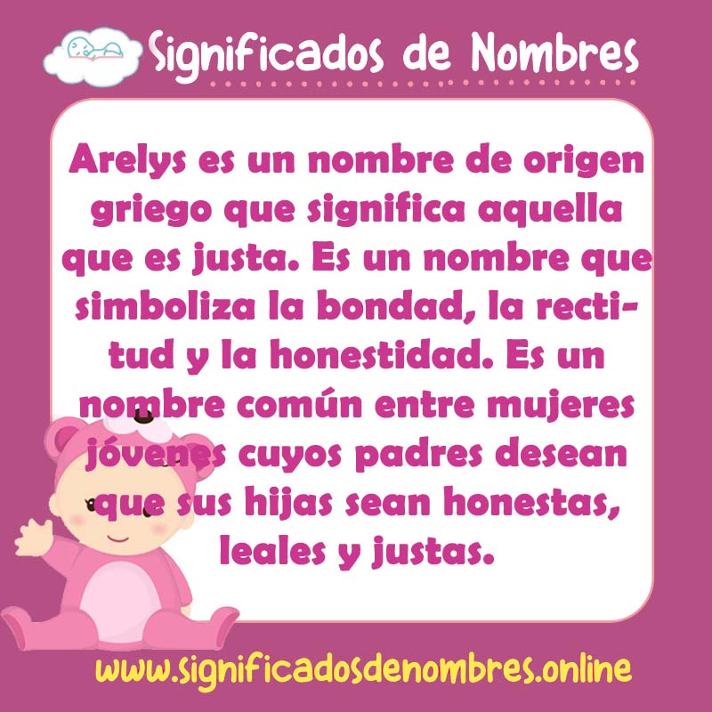 Significado y origen del nombre Arelys