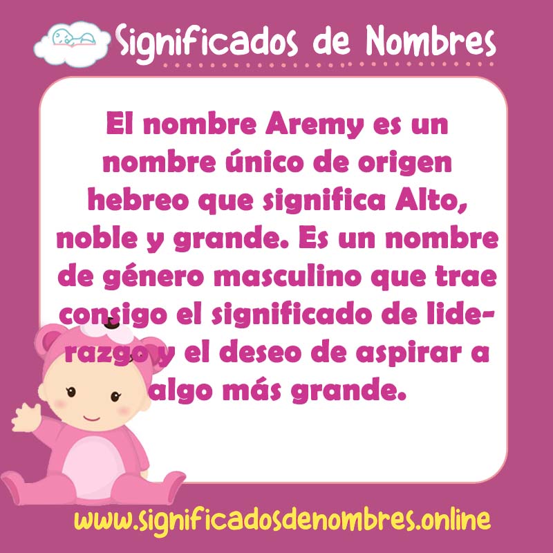 Significado y origen del nombre Aremy