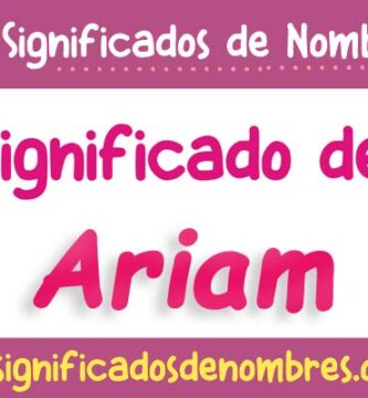 Significado de Ariam
