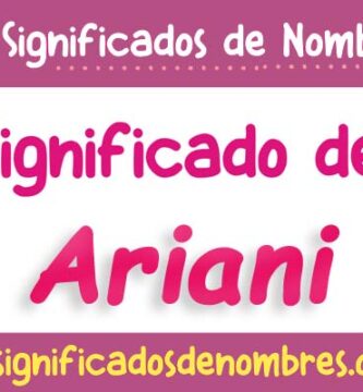 Significado de Ariani