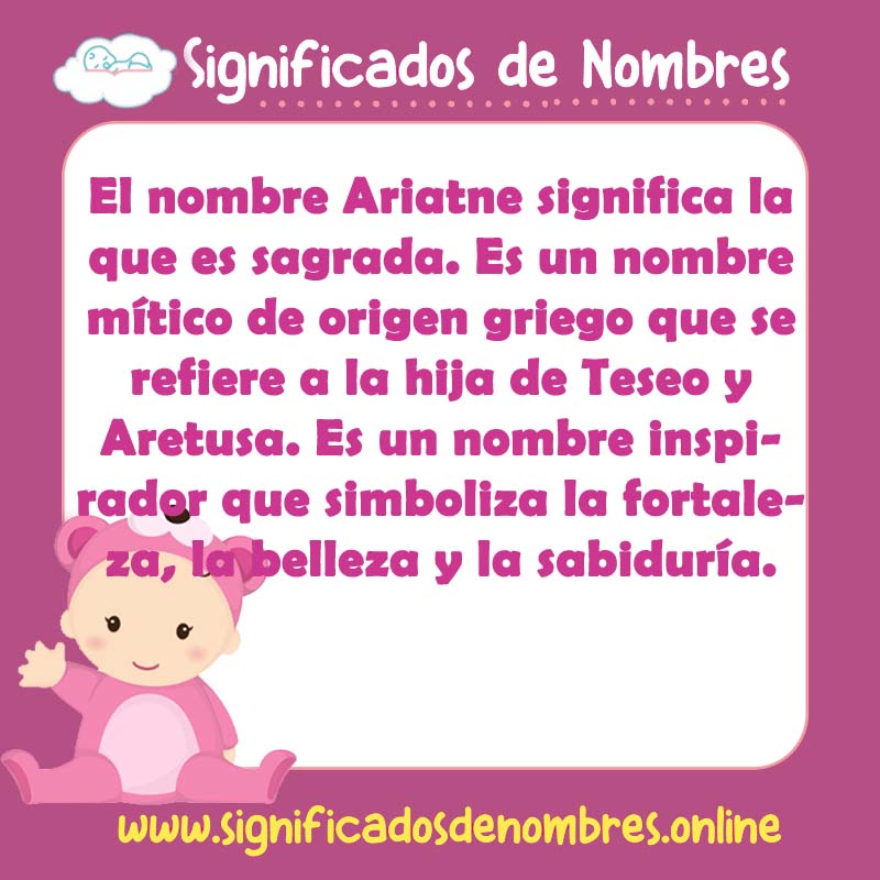 Significado y origen del nombre Ariatne