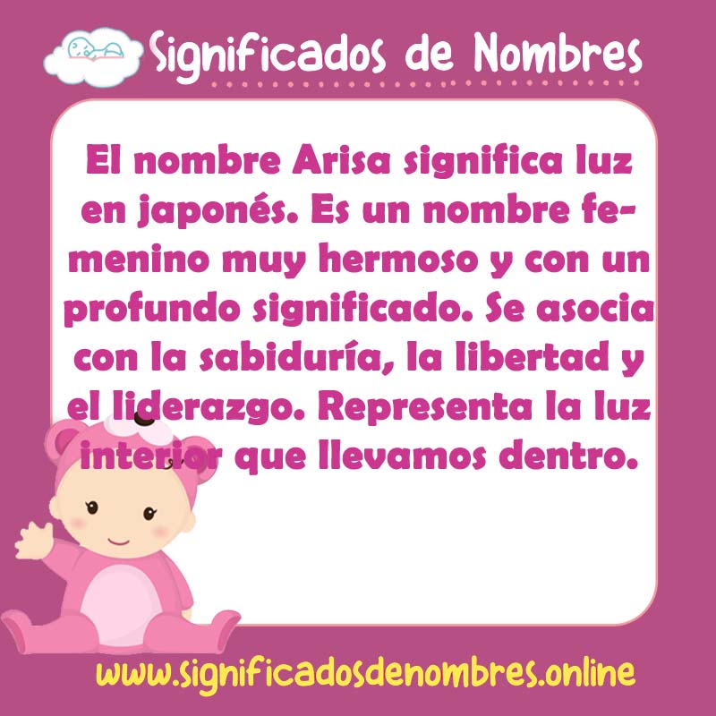Significado y origen del nombre Arisa