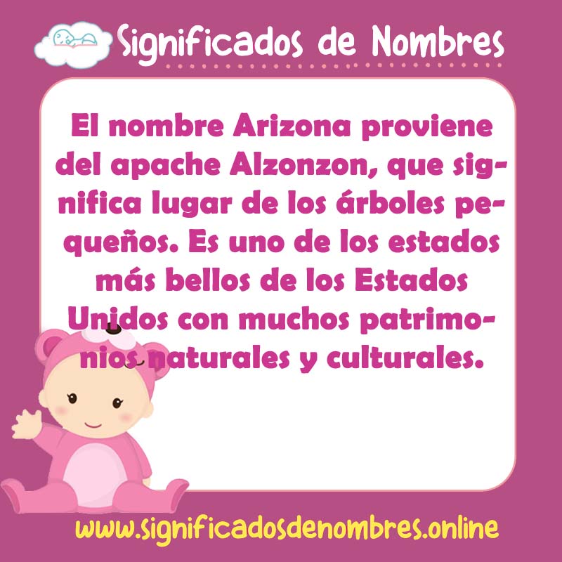 Significado y origen del nombre Arizona
