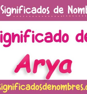 Significado de Arya