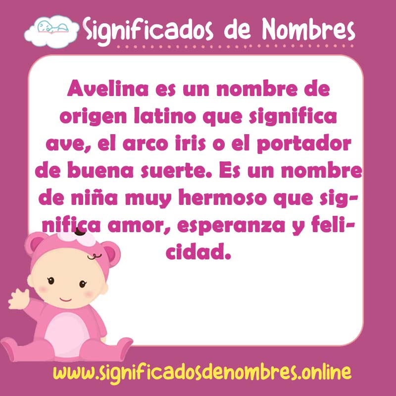 Significado y origen del nombre Avelina