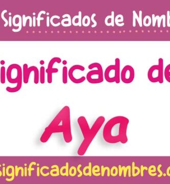 Significado de Aya