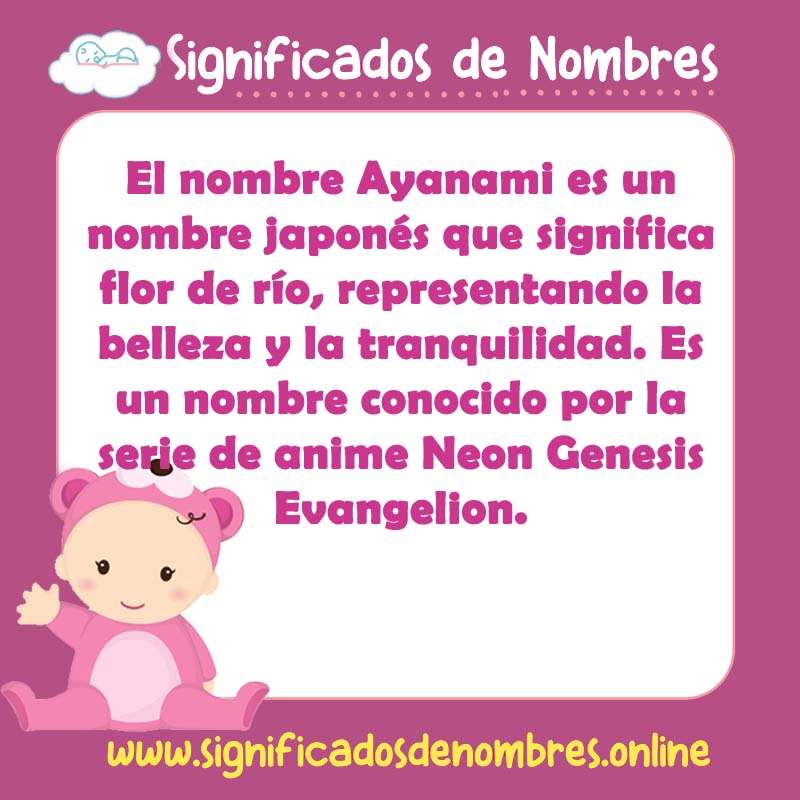 Significado y origen del nombre Ayanami