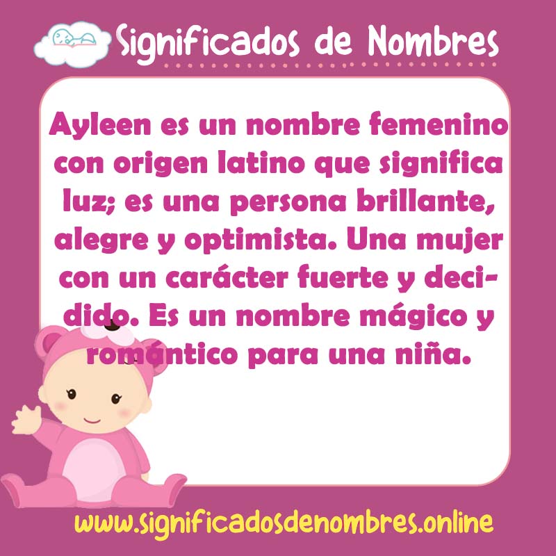 Significado y origen del nombre Ayleen