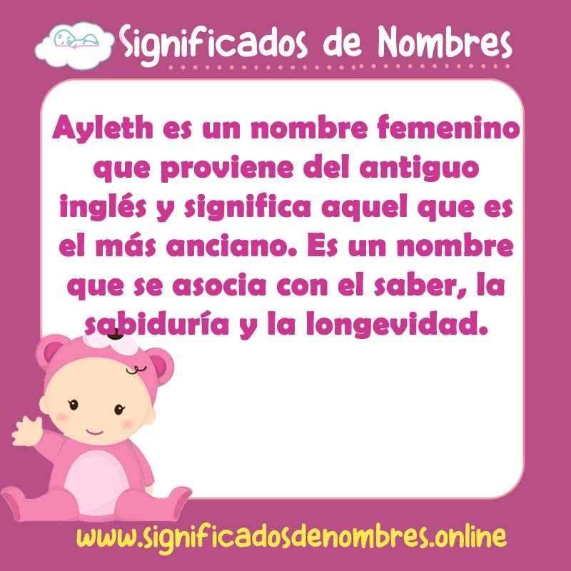 Significado y origen del nombre Ayleth