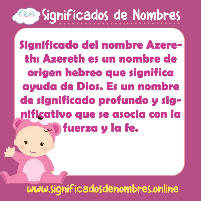 Significado y origen del nombre Azereth