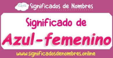Significado de Azul Femenino