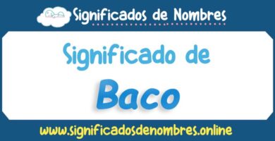 Significado de Baco